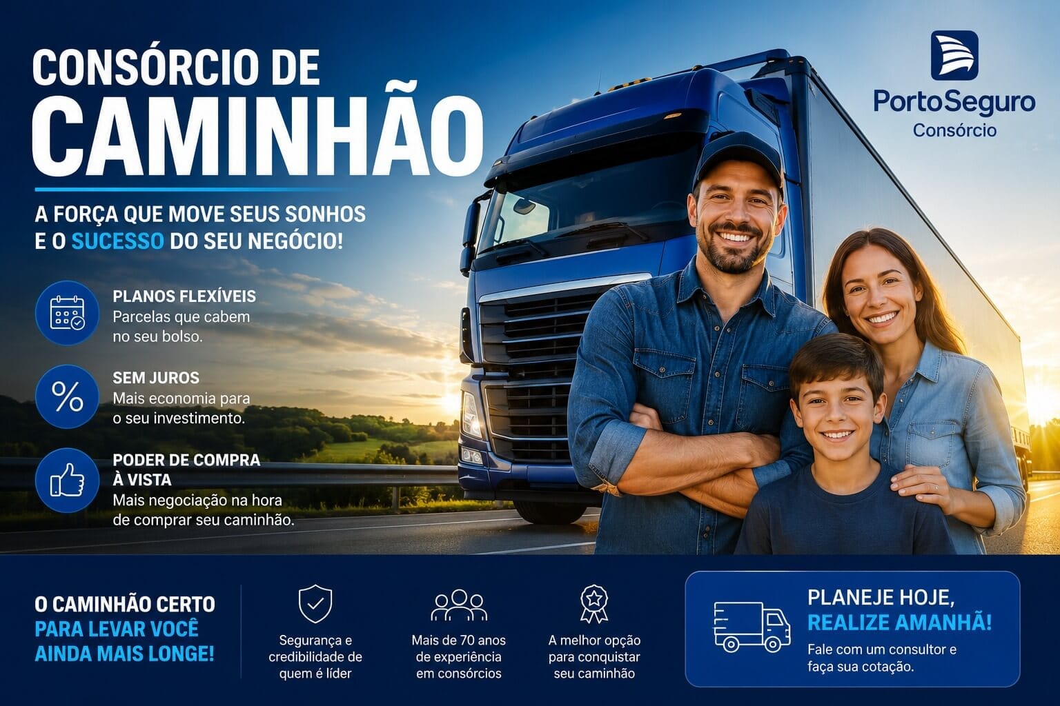 Consórcio de Caminhão e Máquinas Pouso Seguro Consórcio de Caminhão e Máquinas