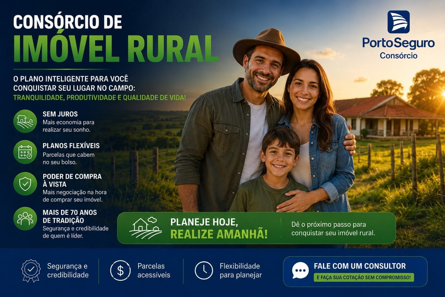 Consórcio de Imóvel Rural e Agrícola Pouso Seguro Consórcio de Imóvel Rural e Agrícola